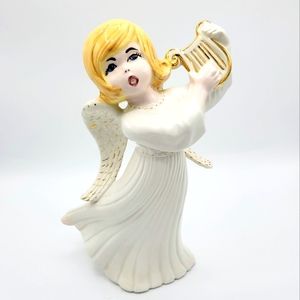 Vintage 1970's Christmas Angel Ceramic   Statue